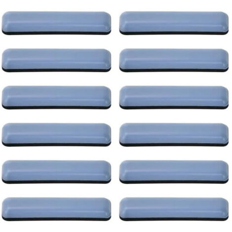 12Pcs Patins de Meubles, Patins en Teflon Auto-adhésif pour Meuble,Patins pour Meubles Rectangulaire, Patins Glisseurs pour Meuble