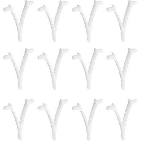 12pcs Piscine d'approvisionnement Papillon v Clip pour Piscine Spa Brosse Feuille râteau Feuille Skimmer tête d'aspirateur pour Nettoyage de Piscine