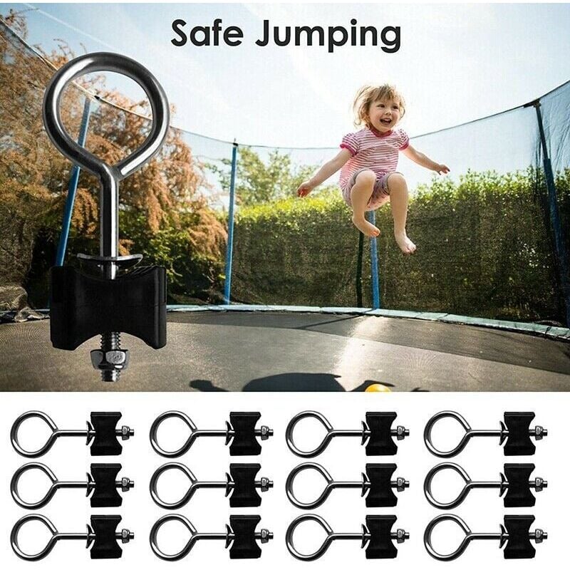 12pcs / Set Vis de trampoline Grands petits trampolines Accessoires,pour trampoline, vis pour fixation du trampoline, convient pour grand trampoline