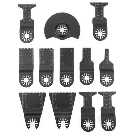 12pcs Standard Oscillant Multitool Lames de Scie Outils lectriques Cutters