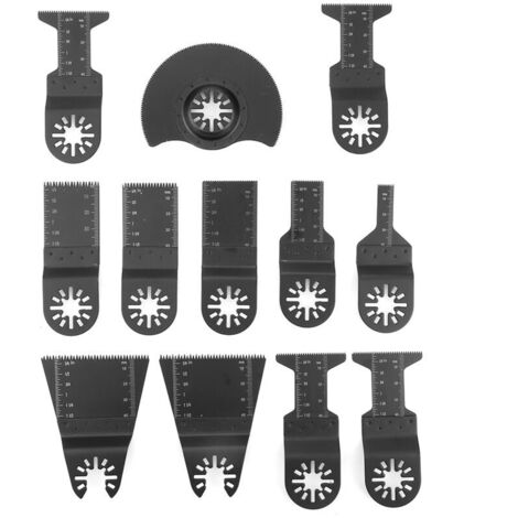 12pcs Standard Oscillant Multitool Lames de Scie Outils lectriques Cutters