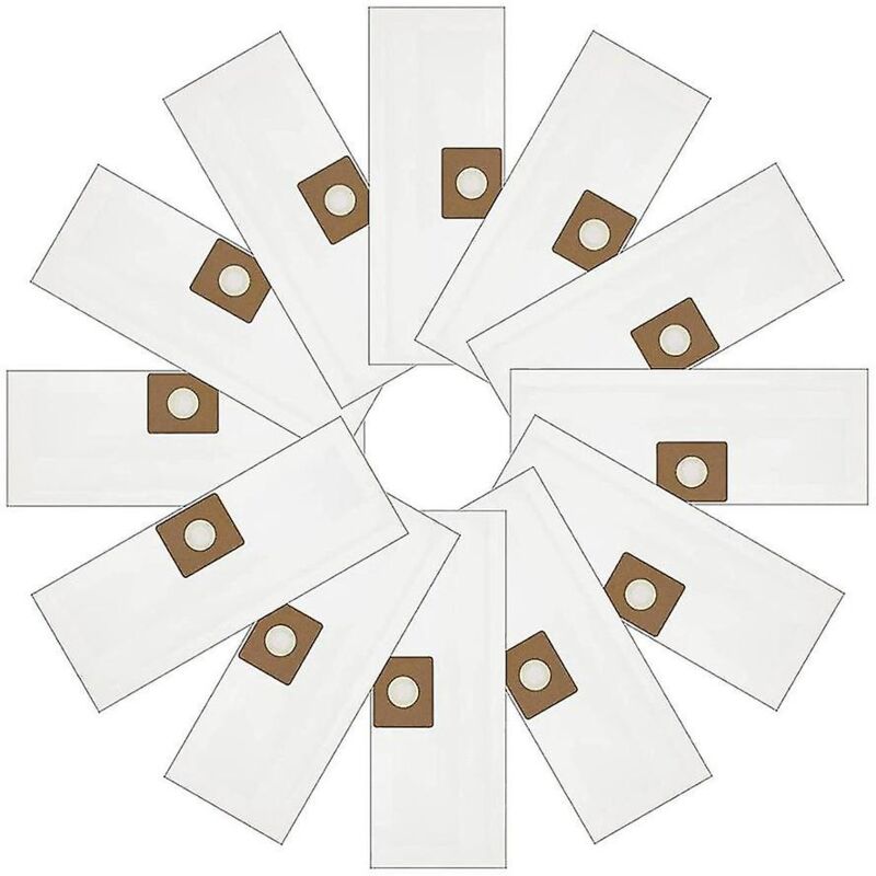 Lot de 12 sacs sous vide de 2 à 2,5 gallons de type b, sacs en papier filtrant jetables pour