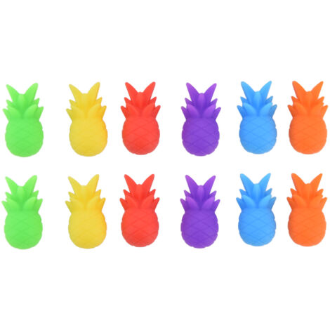 12PCS Wine Glass Marker Drinking Cup Identification Label Silicone Drinking Glass Tag for Party