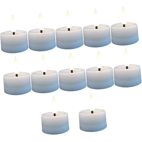 12pièces Bougie LED à Effet Flamme Électrique Lumineuse pour Décoration De