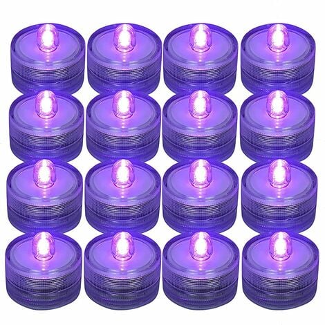 12 PCS bougies imperméables SPA douche eau bougie décorative bougies LED  bougies flottantes (lumière blanche chaude)