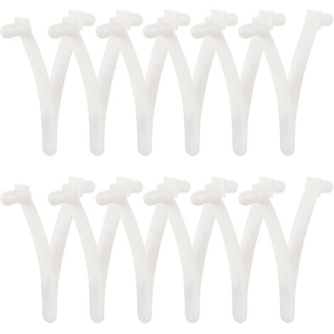 12piezas Clips De Rastrillo para Piscina De Accesorios para De Limpieza De Clips v para Instalación y Rápida De Limpieza Compatible Skimmers