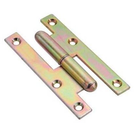 12PZ CERNIERA A BANDELLA POMELLA acciaio tropicalizzato mm. 110x55 Dx