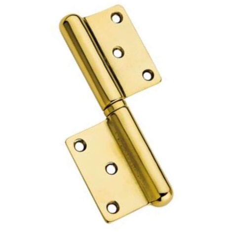 12PZ CERNIERA GROSSEZZA ART.50 OTTONE LUCIDO MM.100 SX
