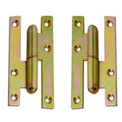 12PZ CERNIERE PAUMELLES IN ACCIAIO TROPICALIZZATO - mm.110x55x3,0 SX