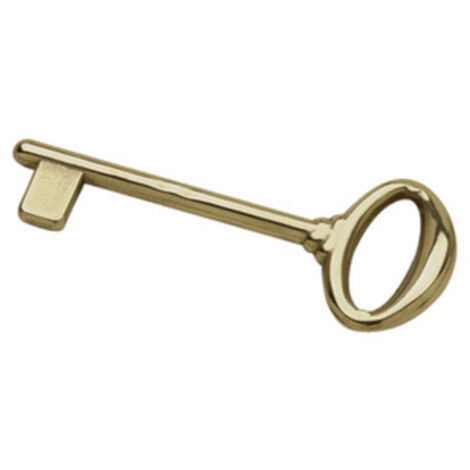 12PZ CHIAVE CLASSICA OTTONE LUCIDO PER PORTE