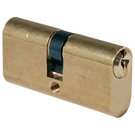 12PZ CILINDRO OVALE Art. 2302/OL Ottone Lucido mm. 54 (27-27)