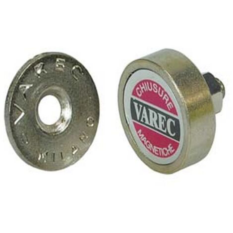 12PZ CRICCHETTI MAGNETICI PASTICCA VITE  mm22x6,5h. attrazione Kilogrammi3