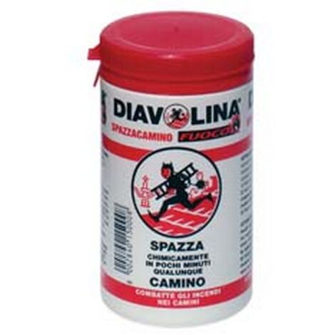 12PZ DIAVOLINA POLVERE SPAZZACAMINO - barattolo gr.270