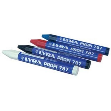 12PZ GESSETTO PROFESSIONALE A BASE OLIO (797) - rosso