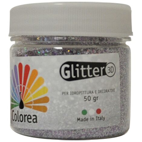 12PZ GLITTER PRISMATICI IN POLVERE gr.50 - colore viola