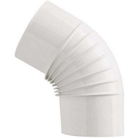 12PZ GOMITO 45 PER STUFA A LEGNA PORCELLANATO CLASSIC Col. Bianco Ï cm. 12