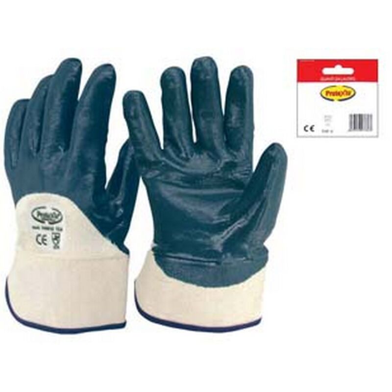 12PZ guanti da lavoro in tela palmo nbr dorso