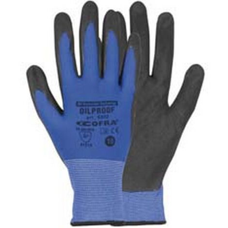 12PZ guanti da lavoro oil proof in nitrile - tg.l