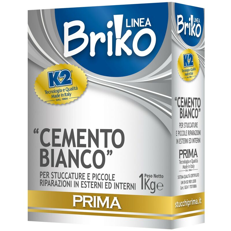 Image of 12pz Linea Briko Cemento Bianco Da Kg. 1