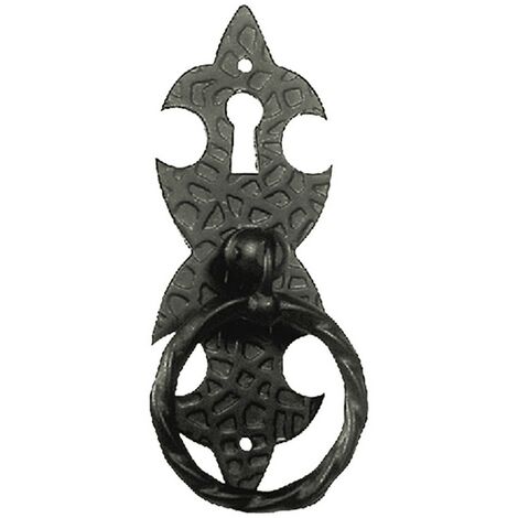 12PZ MANIGLIA AD ANELLO CON PIASTRA mm 45 codice 304838