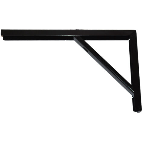 12PZ MENSOLA PER RIPOSTIGLI In acciaio verniciato nero cm. 40x18