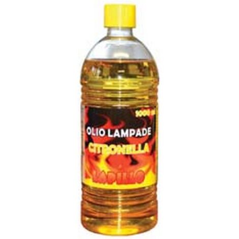 12PZ OLIO ALLA CITRONELLA PER LAMPADE E TORCE - lt.1 in flacone