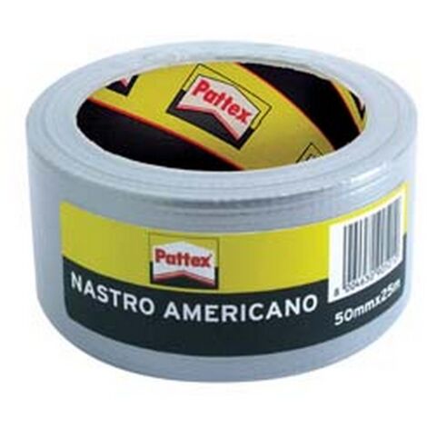 12PZ PATTEX NASTRO AMERICANO GRIGIO - mm.50h. in rotoli da mt.25