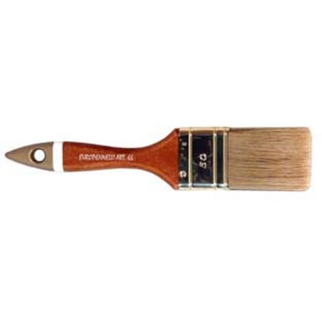 12PZ PENNELLESSE SETOLA BIONDA PROFESSIONALE MANICO LEGNO - mm.20x13x46