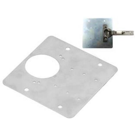 12PZ PIASTRA RIPARAZIONE SEDI CERNIERE INCASSO "JOLLY" RIPARA FACILE mm90x90