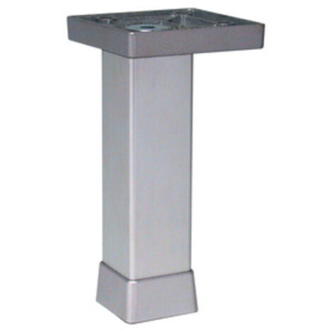12PZ PIEDINO ALLUMINIO ARGENTO 100 MM ART.P0702-Z