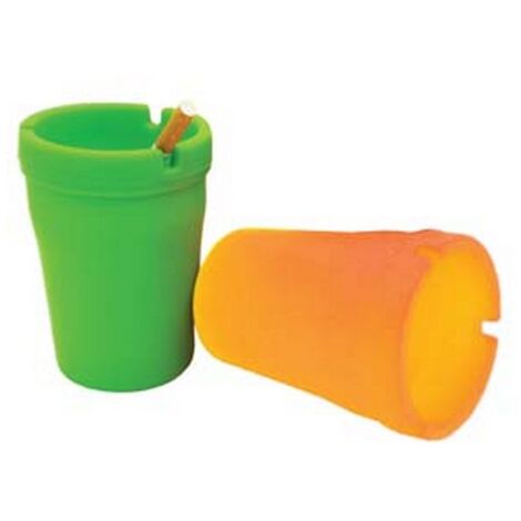 12PZ POSACENERE PLASTICA  - cm.7,5x10,5h.