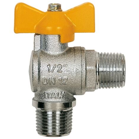12PZ RUBINETTO A SFERA PER IMPIANTI A GAS M/M Art. 060 mis. 1/2