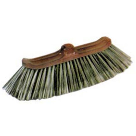 12PZ SCOPA DOMESTICA PAVONE IN LEGNO - cm.34x8x12h.