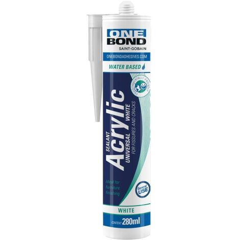 12PZ SILICONE ACRILICO 'ACRYLIC UNIVERSAL' BIANCO ML 280