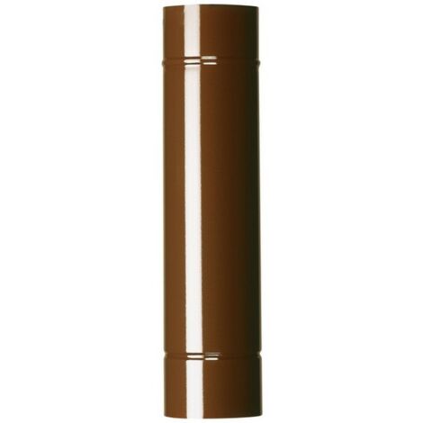 12PZ TUBO PER STUFA A LEGNA PORCELLANATO CLASSIC Col. Marrone Ø cm. 10x100