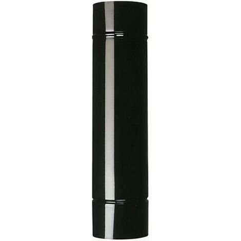 12PZ TUBO PER STUFA A LEGNA PORCELLANATO CLASSIC Col. Nero Ø cm. 12x 50
