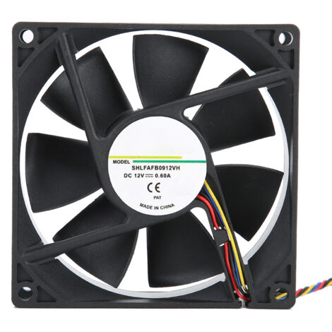 12V 0,60A 9CM PWM 4-Draht-Lüfter mit Temperaturregelung und Drehzahlmessung bis zu 4200 U/min