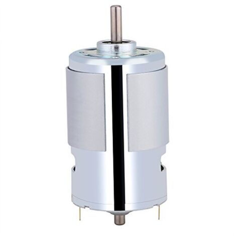 12V 100W Micro moteur électrique à arbre rond 12000r / min Moteur électrique à couple élevé à grande vitesse Micro moteur Moteurs à courant continu à grande vitesse