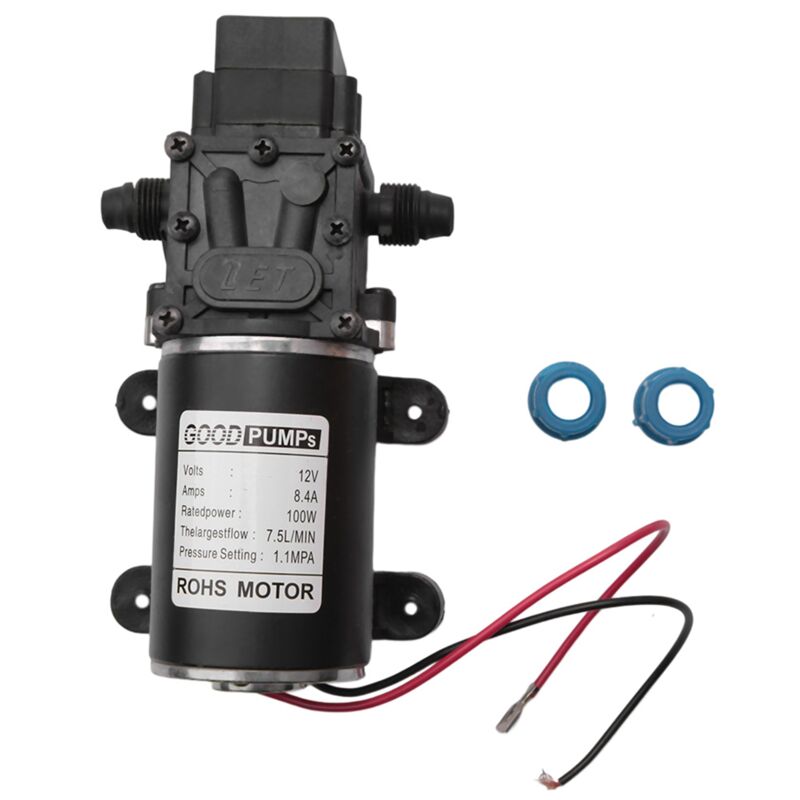 Image of Tlily - 12V 100W Selbst Ansaugende Hoch Druck Wasser Pumpe 160Psi 8Lpm Caravan Camping Boot