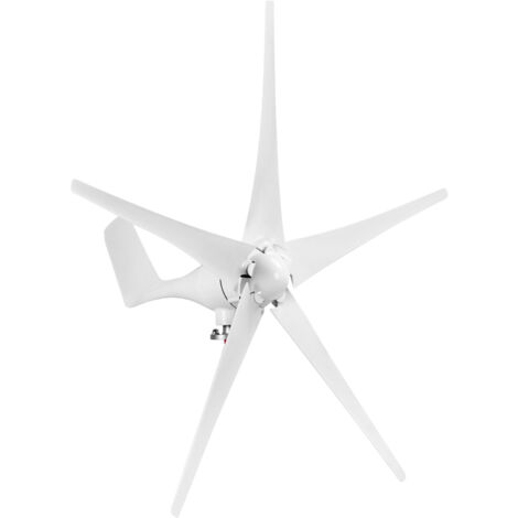 LEPMERK 12V 1200W Windturbinengenerator mit Laderegler, 5 Flügel S-Typ, Minityp-Windturbinengenerator-Kit, Clear Energy Windmühle für Zuhause, Autobahnen, Boote