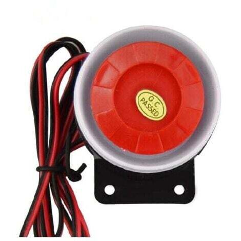 12V 120dB Mini sirène filaire pour alarme système de sécurité accessoires d'alarme sirène système d'alarme de sécurité à domicile antivol klaxon buzzer haute alarme antivol