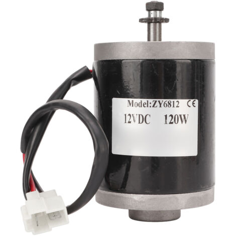 12V 120W Hochgeschwindigkeits-Bürstenmotor mit Riemenscheibe für Elektroroller, E-Bike und DIY-Generator