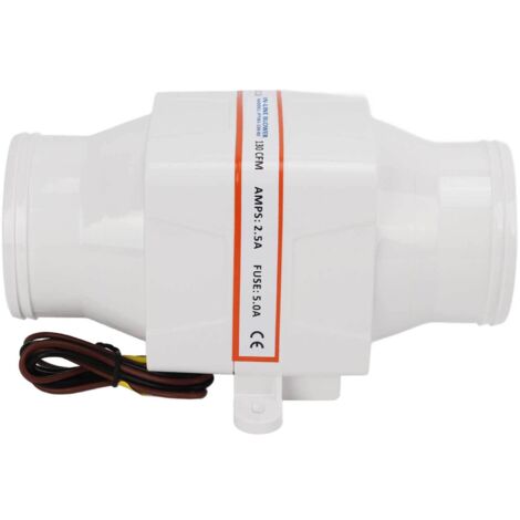 12V 130CFM Wasserdichter Bootslüfter mit 4-Blatt-Propeller für die Bilge von Booten - 3 Zoll