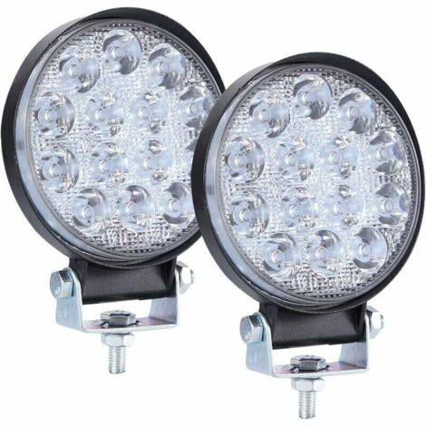12V 140W 4" LED-Arbeitsscheinwerfer, LED-Spot-Flutlicht, LED-Nebelscheinwerfer, 6000K, 14000LM, Arbeitsscheinwerfer für PKW, LKW, Traktor, SUV, Boot, Geländewagen, 2 Stück