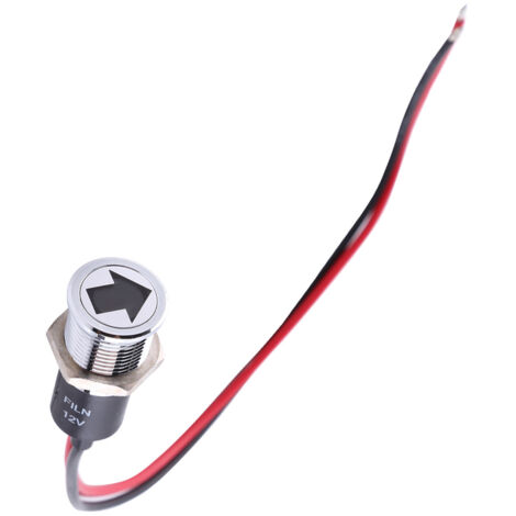 12V 14mm LED-Armaturenbrettleuchte für Fahrrad, Auto, Boot – Rot, Blau, Grün – Warn-, Nebel- und Blinklicht
