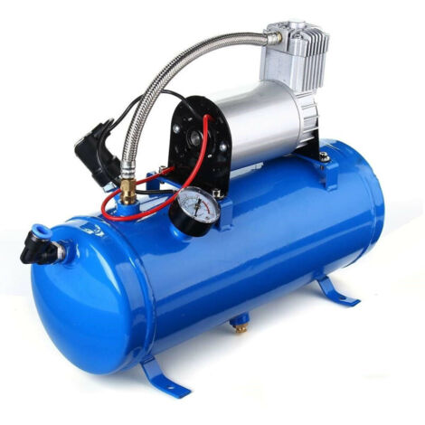 Компресор За Въздух Под Налягане, 12V, 150psi, 8 Бара, 6 литра, За Тромби, Помпене, Боядисване и др.