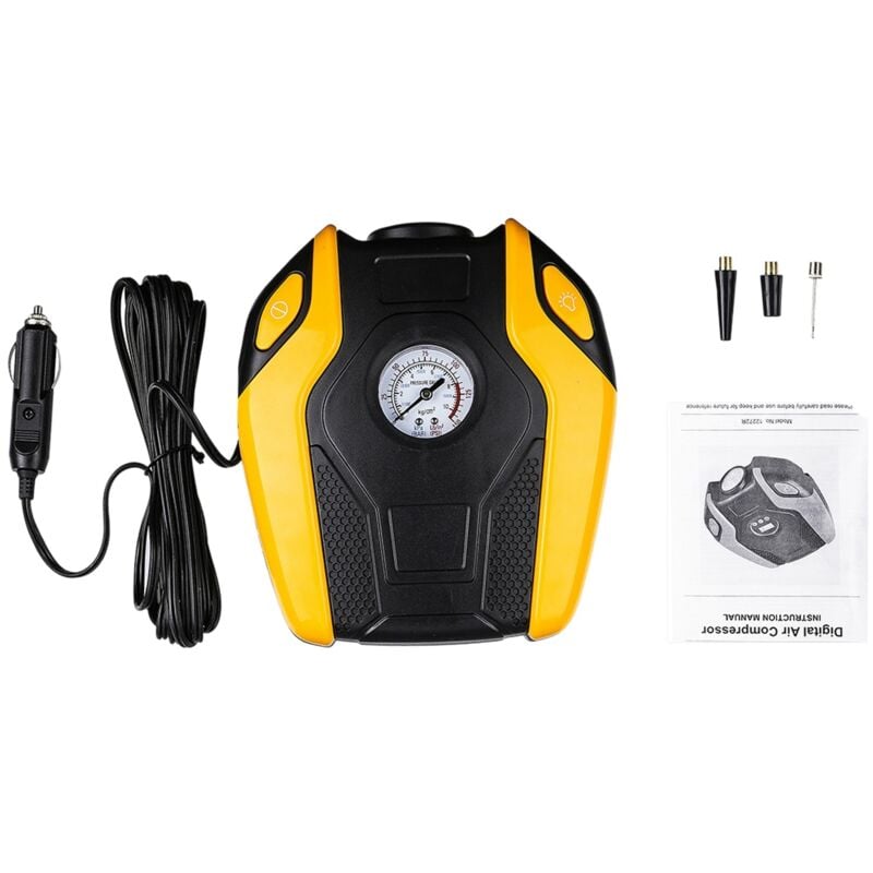 Image of 12V 150PSI Luft Kompressor Pumpe Auto Fahrrad Reifen FüLler Tragbar