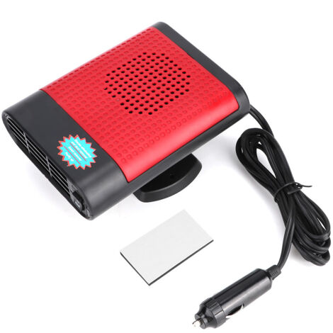12V 150W Auto-Heizlüfter mit Ionisator, Scheibenentfroster, Schwarz oder Rot