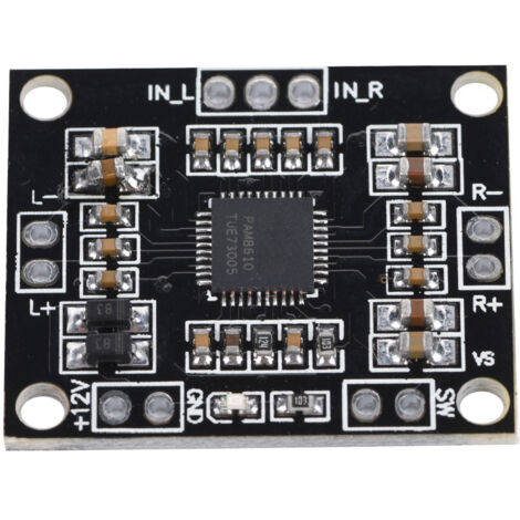 12V 15W Digitaler Audioverstärker der Klasse D, Zweikanal-Stereomodul für Video