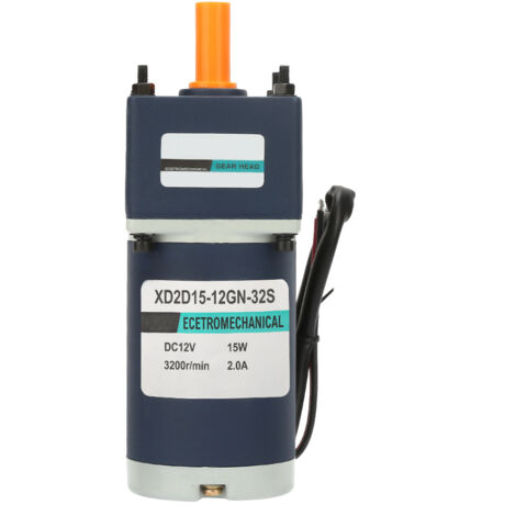 12V 15W Gleichstrommotor mit 8mm Welle, variable und reversible Drehzahl (320 U/min)